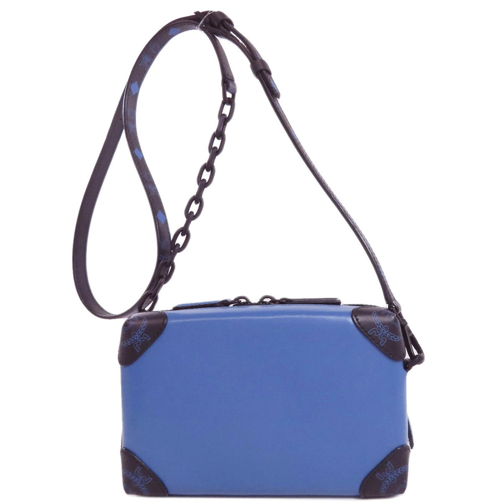 Mcm Crossbody Bag Berlin Shoulder Leather Soft Nappa Black